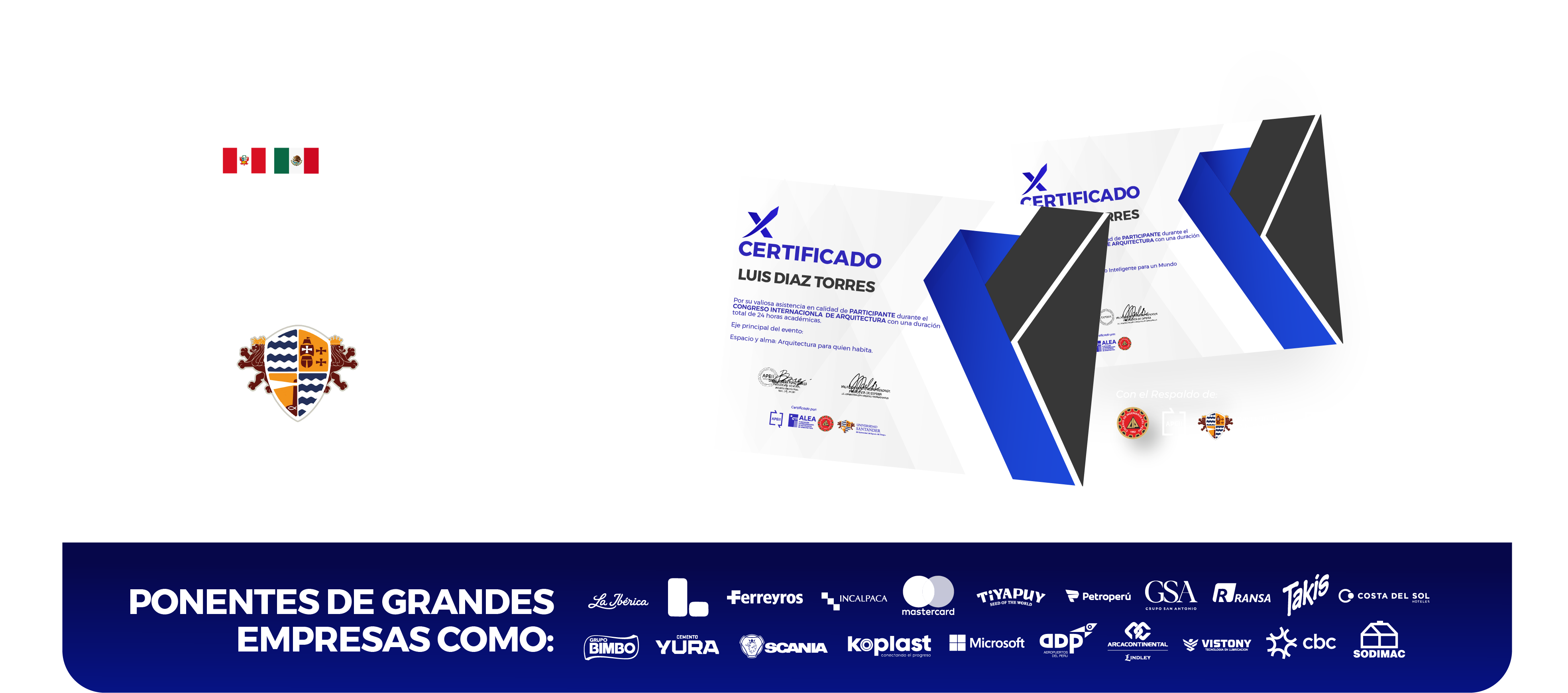 Certificación internacional y ponentes